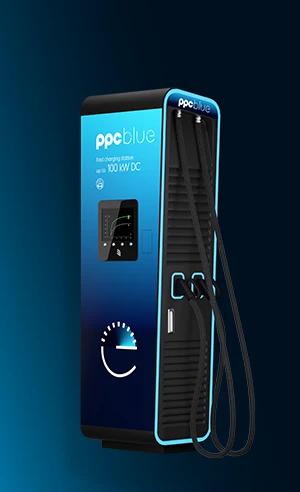 Stație rapidă de încărcare Alpitronic 100 - PPC blue